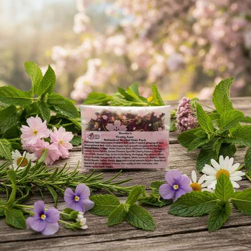 Botanical Herbal Hair Pack outdoor setting